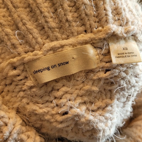 Sleeping on Snow anthropology chunky sweater size xs - Picture 4 of 13